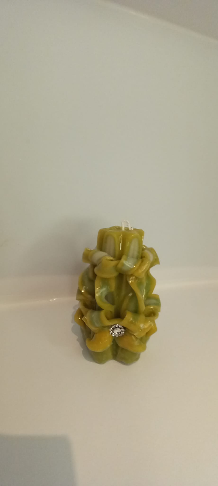 handgeschnitzte Kerze